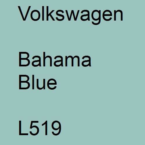 Volkswagen, Bahama Blue, L519.